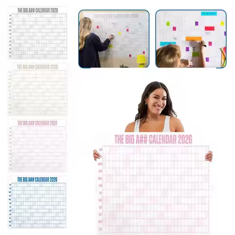 Large 2026 Calendar Planner Sheet Schedule Sticker Planner Target 365 Days Planner Sheet Schedule Or