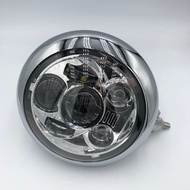19cm Retro Modified Headlight Harley Prince Tough Guy 883 Benda 250 Zongshen LED Headlight Assembly