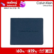 CALVIN KLEIN กระเป๋าสตางค์ผู้ชาย Micro Pebble Billfold Wallet รุ่น HP2166 431 - สีกรม