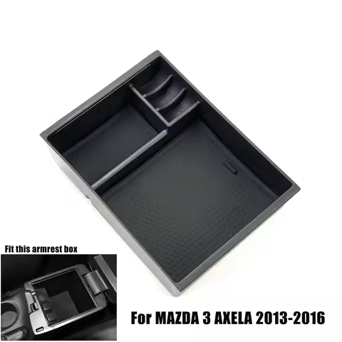 Car Accessories Central Armrest Storage Box Console Tray Holder For MAZDA 3 AXELA /MAZDA 6 ATENZA CX