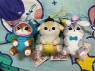 Mofusand x Sanrio  水怪 布甸狗 肉桂狗  掛飾公仔