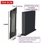 PS4 Slim Vertical Stand Black/White Game Console Dock Mount Vented Bottom Panel Support Base Holder for Sony Playstation 4 Slim