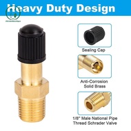 [Chicnest] 1/4 NPT 1/8 NPT Air Compressor Tanks Fill Valve Anti-Corrosion Brass Schrader Valve (M) A