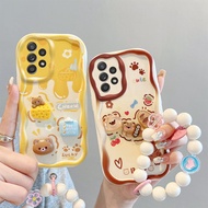 Casing Samsung A52 Casing Samsung A52s Casing Cute Casing Cream Edge Phone Three-dimensional Figure 