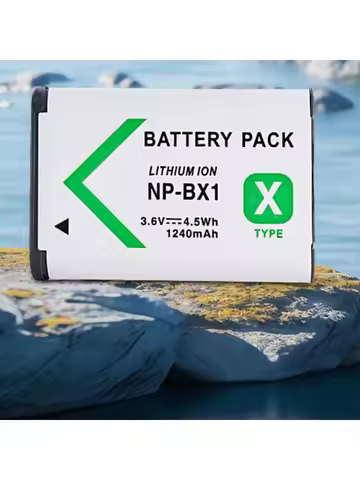 1240mAh 3.6V NP-BX1 Battery Suitable for Sony RX100 H400 RX1R HX300 HX400 HX50 M6 M7 X3000R X3000 AS