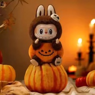 ของแท้ 100% จาก Shop popmart Happy Halloween Labubu ไวนิลจี้ตุ๊กตาน่ารัก Halloween Party Series ฟักท