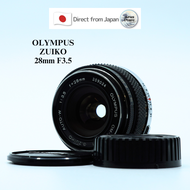 [ใช้ในญี่ปุ่น] "เลนส์โบราณ" OLYMPUS OM-SYSTEM G AUTO-W ZUIKO ขนาด28มม. F/ 3.5วางจำหน่ายในญี่ปุ่น