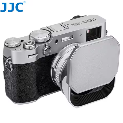 JJC LH-X100 Square Lens Hood For FUJIFILM Fuji X100VI X100V X100F Cameras Lens Hood With Cap And Ada