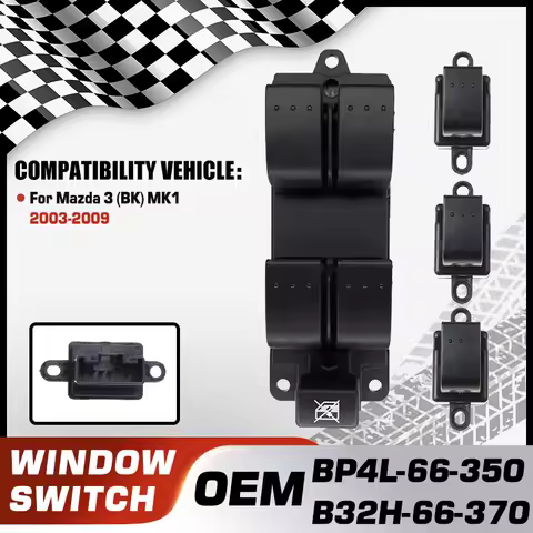 BP4L-66-350 B32H-66-370 Electric Power Car Window Control Switch Button For Mazda 3 BK MK1 2003 2004