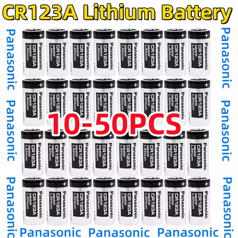 10-50PCS Original Panasonic 123 Lithium 3V Arlo Camera Battery CR123A CR17345 DL123A EL123A 123A