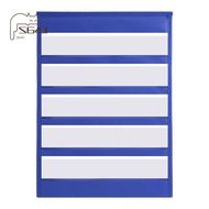 Desktop Pocket Chart Double-Sided and Self-Standing Mini Pocket Chart Stand for Individual or Small 