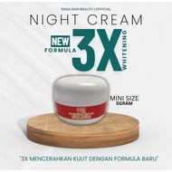 [NEW FORMULA] : NIGHT CREAM WHITENING BOOSTER 3X 5GM (KRIM MALAM KECIL FORMULASI BARU)