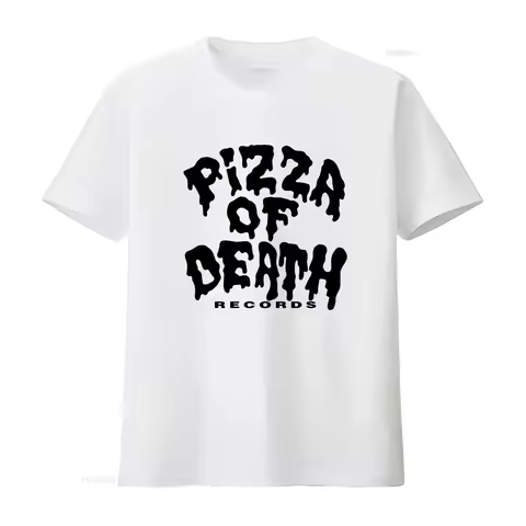 Vintage Hawaiian Style Hardcore Band Punk Rock Pizza of Death Records T Shirt Vintage Washed Slightl
