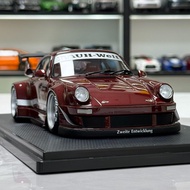 [Ready Stock] IG 1: 18 Porsche 911 930 RWB Crimson Resin Car Model Collection Ornament Gift Retail P