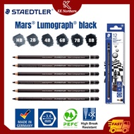 Staedtler Mars Lumograph Black Pencil (1pc) [EE/8B]/7B/6B/4B/2B/HB Pensel Lukisan Hitam
