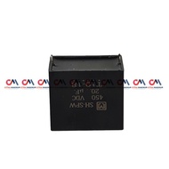 Kapasitor Fan Outdoor AC inverter Daikin 20 uf Original Solder Kawat 400 Volt Kotak Hitam PCB Kipas 