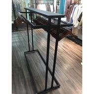 Rack Clothing Store Double Clothing Parallel Bars Middle Women's Clothing Simple Floor-length Childr