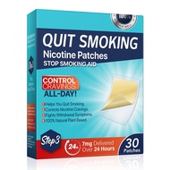 Fekux Quit Smoking Nicotine Patches Step 3, 7 mg Stop Aids Delivered Over 24 Hours Nicotine Transder