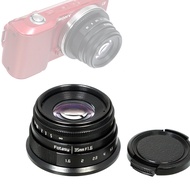 Fotasy 35mm F1.6 Large Aperture Manual Prime Lens APS-C for E-Mount, 35 mm 1.6 Multi Coated Lense, C