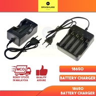 [MaxShure] Solid 18650 2 Slots / 4 Slots Charger with EU Standard 2 Pin Plug18650 Li-Ion Battery Charger