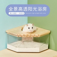 Clear Spa Hamster Sand Hamster Bathroom – Large Size 2 In 1 Barn Corner Bathroom hamster accessori