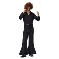 In Stock Fashion Retro 60s 70s Hippie Costume Party Disco Sequins Wig Cosplay Outfits