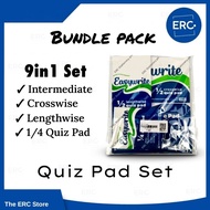 ERC Easywrite 9in1 Quiz Pad | Paper Pad Set | Grade 5-6 High School | Writing Pad School Supplies