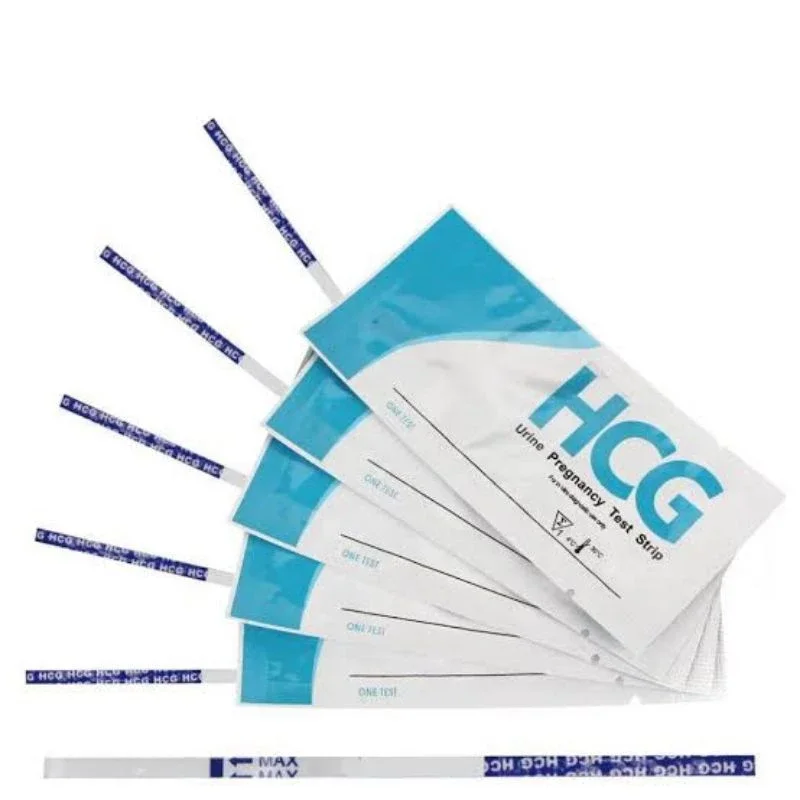 1 buah tes Kehamilan HCG Blue Strip / 1 Buah Respek Hamil HCG Blue Strip