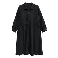 XITAO Coats Simplicity Casual Women Irregular Trench Coat DMJ2349