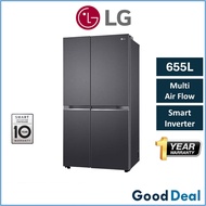 LG GC-B257KQJW 655L Side by Side Inverter Refrigerator Peti Sejuk Fridge