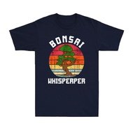 Bonsai Tree Funny Japanese Bonsai Tree Whisperer Vintage Sunset Men'S T-Shirt