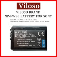 Sony NP-FW50 Viloso Camera Battery for SONY -A7/ /A7 MARK II/ A7R/ A7S/ A5100/ A6000/ A6300/ A6500