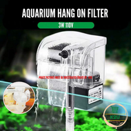 AQUARIUM Hang On Filter Fish Tank Power Filter 3W 240V Waterfall Hanging Filter With Skimmer