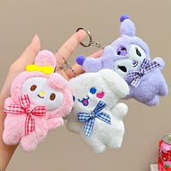 Kuromi Keychain Cute Sanrio Plushie Keychain Cinnamoroll Keychain