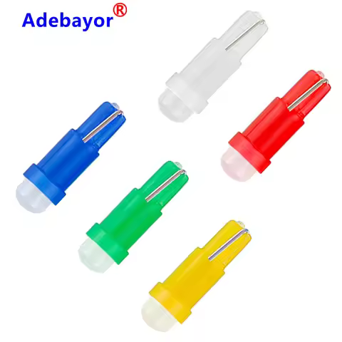 1000pcs T5 Cob 1 Smd Led Ceramic Dashboard Gauge Instrument Ceramic Car Auto Side Wedge Light Lamp B