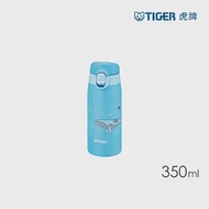 TIGER虎牌 夢重力超輕量304不鏽鋼兒童水壺_彈蓋保溫杯350ml(MCT-A035) 鯨魚