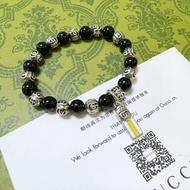 Gucci outlet 黑瑪瑙珠串手鍊 Gucci bracelet