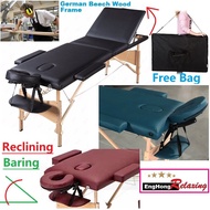 EngHong MultiFunction Foldable Massage Bed, Reclining Facial Bed, Foldable Beauty Bed, Portable mass