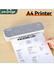 Peripage A4 連續熱敏打印機 無線打印機 Pdf 網頁合同圖片打印機 熱敏紙 無需墨水或碳粉