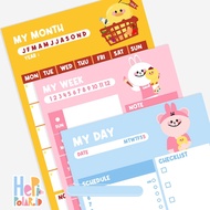 Daily Planner Weekly Panner Memo List Hepipoolaroid To Do List Memopad