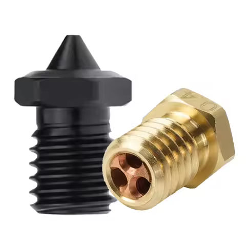 CHT Nozzle Hardened Steel Brass Three Holes Nozzle For E3D V6 3D Printer Accessories