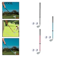 GUOOL 21-36 Inch Golf Training Club, 7 Telescopic Club Head, Versatile Anti-Slip TPE Grip for Bucket