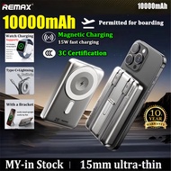 Remax 3C Certified 10000mAh 3C Powerbank Magnetic Wireless Power Bank Low temp Fast Charging 30W for
