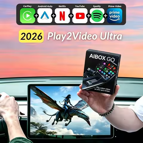 Play2Video Ultra Wireless CarPlay Android Auto WiFi6 Ai Box Media Player YouTube Netflix Dual WiFi I