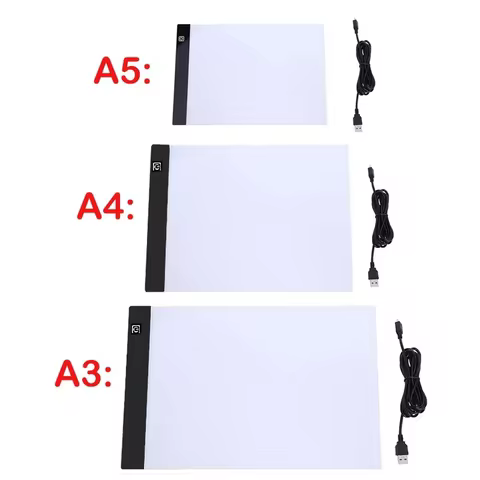 A3/A4/A5 Led Light Pad Drawing Board Pad Three Level Dimmable Diamond Painting Embroidery Drawing Pa