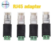 BVWHM RJ45 to RS485 Converter, 2PIN Terminal RJ45 Male Connector RJ45 Terminal Adapter, Splitter  Ad