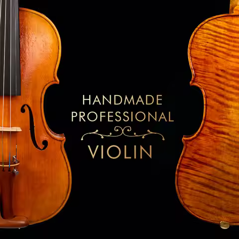 NAOMI Master Handcrafted 4/4 Violin - Antique Design with Flamed One-Piece Back for Vibrant Sound