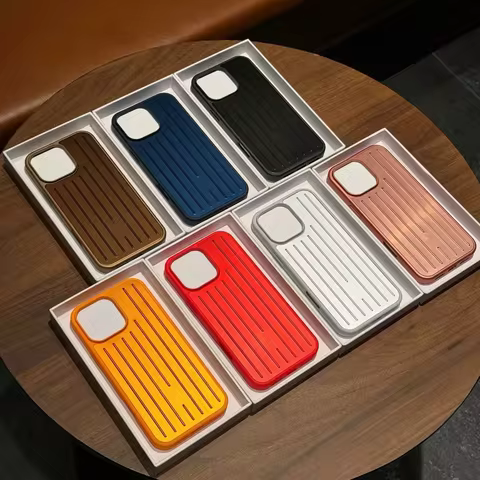 Suitable for phone 17 Pro Max case 16 15 14 aluminum magnesium material phone case luggage phone cas
