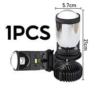 2PCS Y7D Mini Projector H4 Lampu LED Projector Super Bright Lampu Biled H4 Mobil Y7D Y6D Cut Off Hig