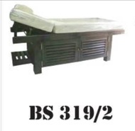 เตียงนวดขาไม้ มีตู้ ปรับหลังพิงได้ BS319/2 เตียงนวดแบบเจาะหน้า นวดหน้า นอนนวดตัว หนัง PU กันน้ำ ก
